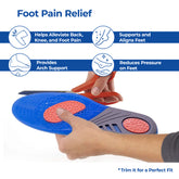 Dr Foot insoles for men - enhances natural foot motion